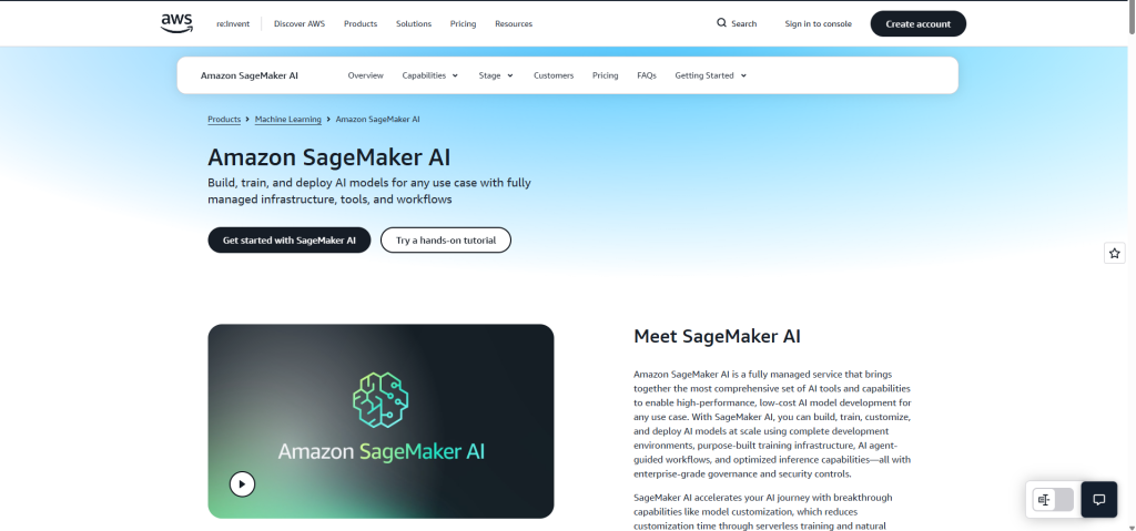 Amazon SageMaker