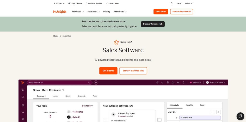 HubSpot Sales Hub