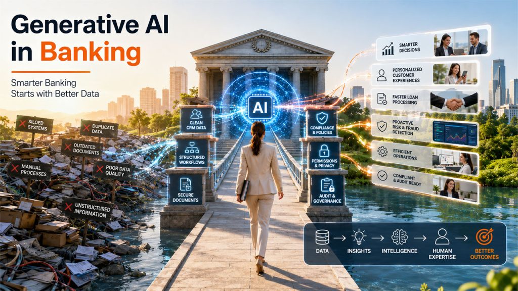 Generative AI in banking starts with cleaner CRM, data, and workflow systems