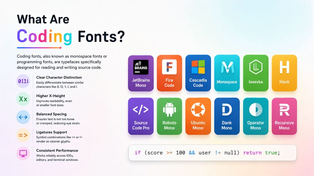 What Are Coding Fonts