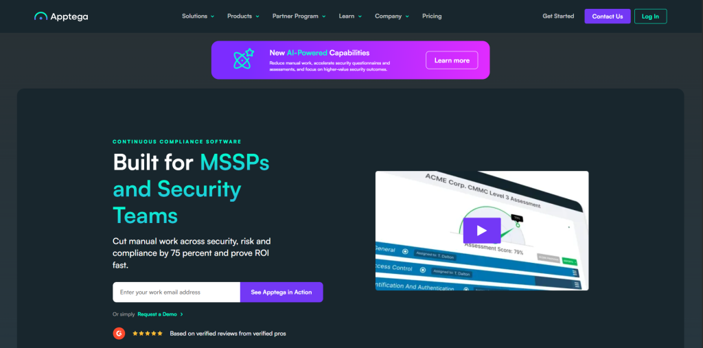Apptega SOC 2 Compliance Software platform