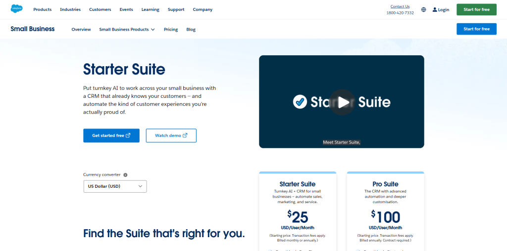 Best CRM Software for Small Business Salesforce