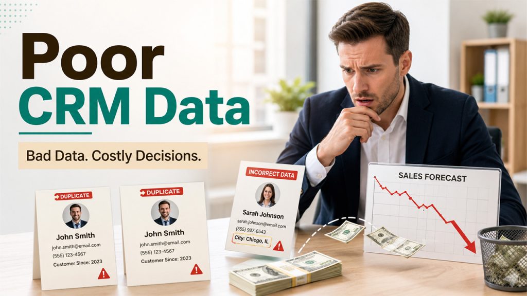 Impact of poor CRM data on sales forecasting marketing and customer relationships