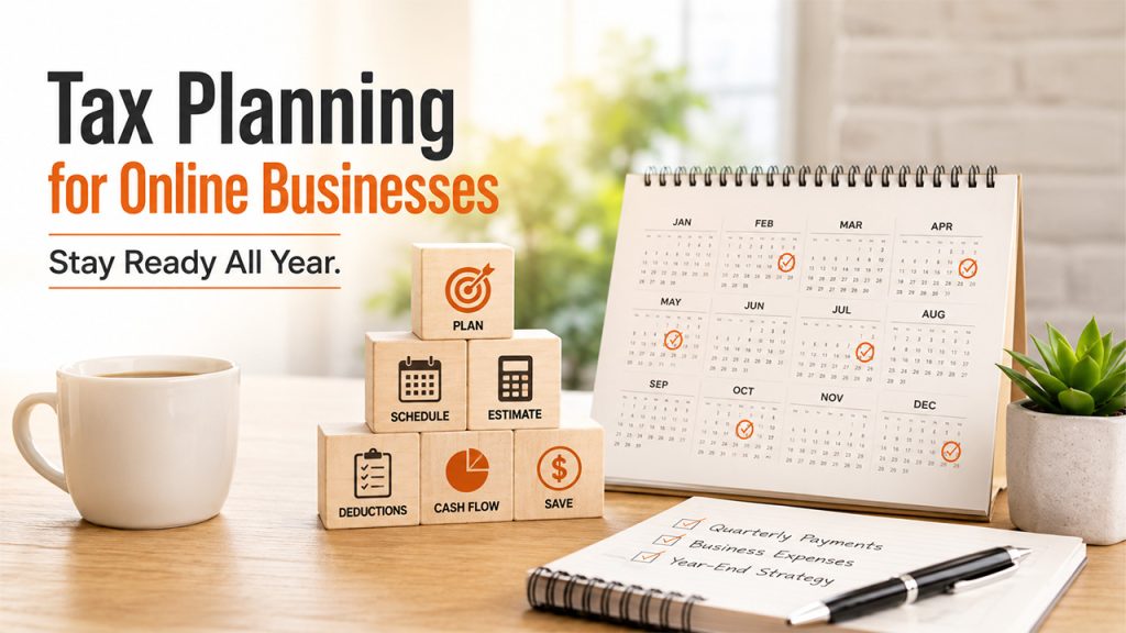 Online business CPA planning ahead for taxes