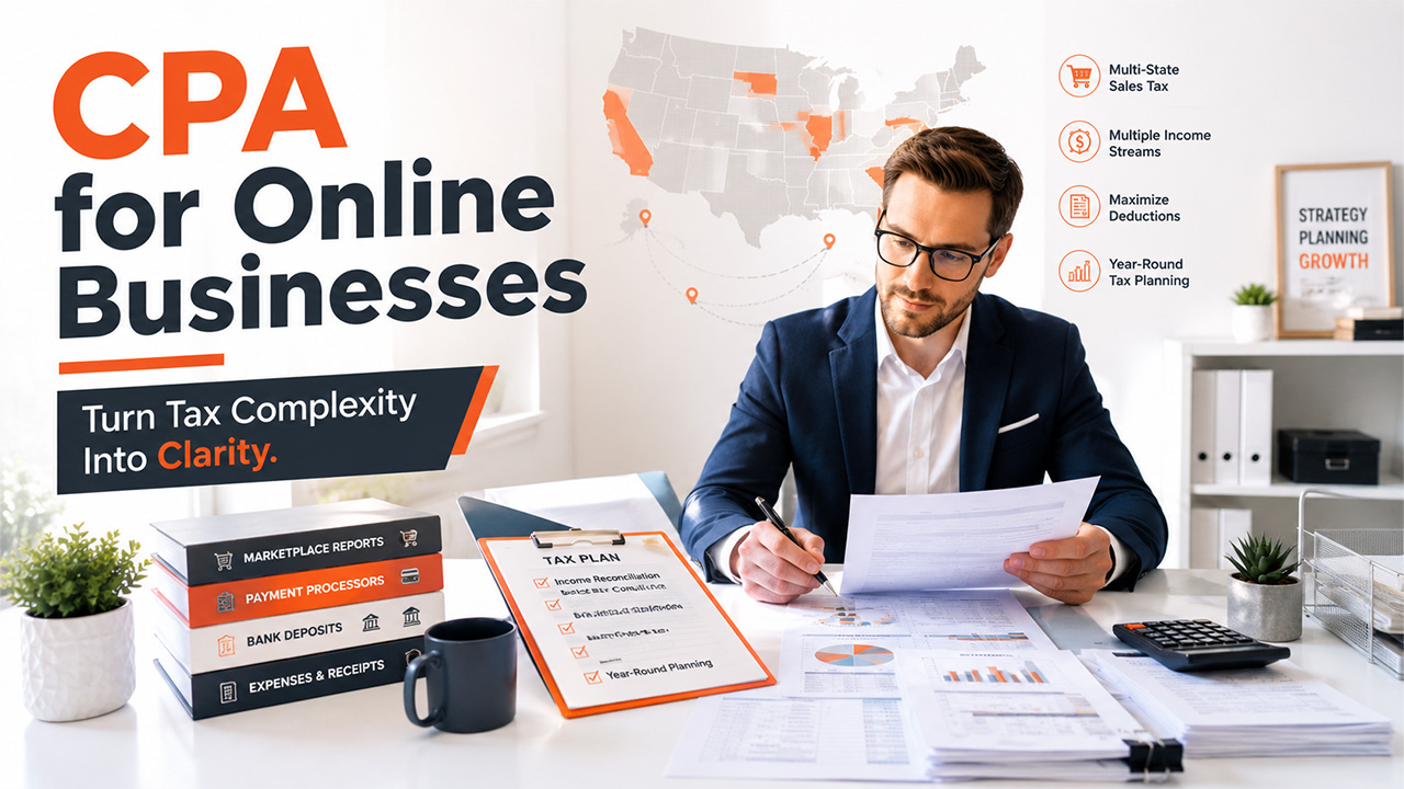 Online business CPA providing tax planning and financial guidance