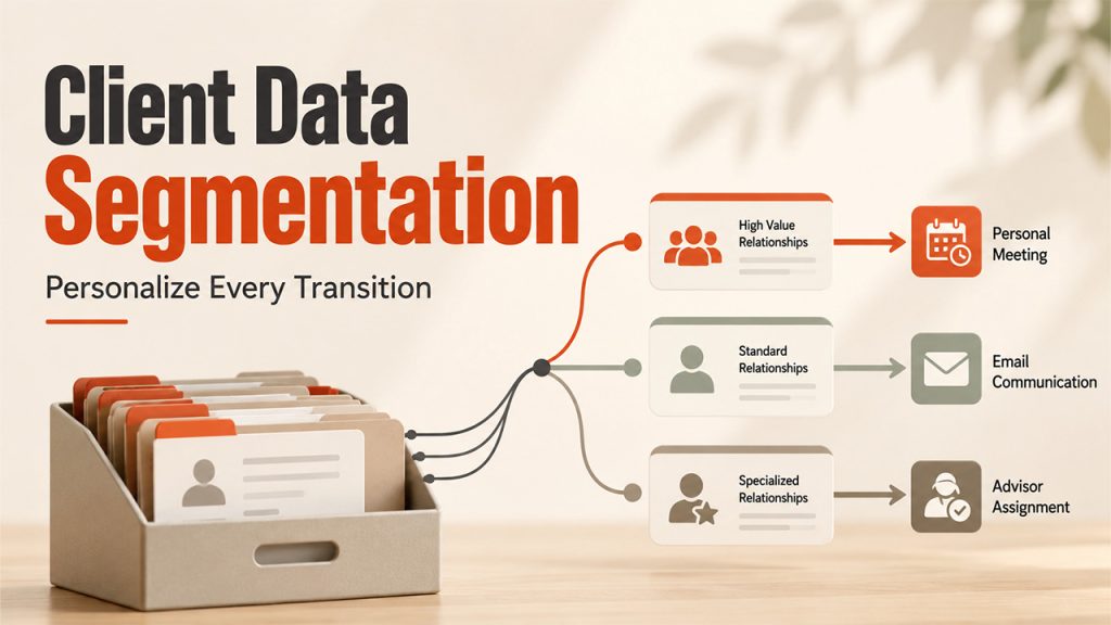 Simplify a financial advisory practice transition with client data segmentation