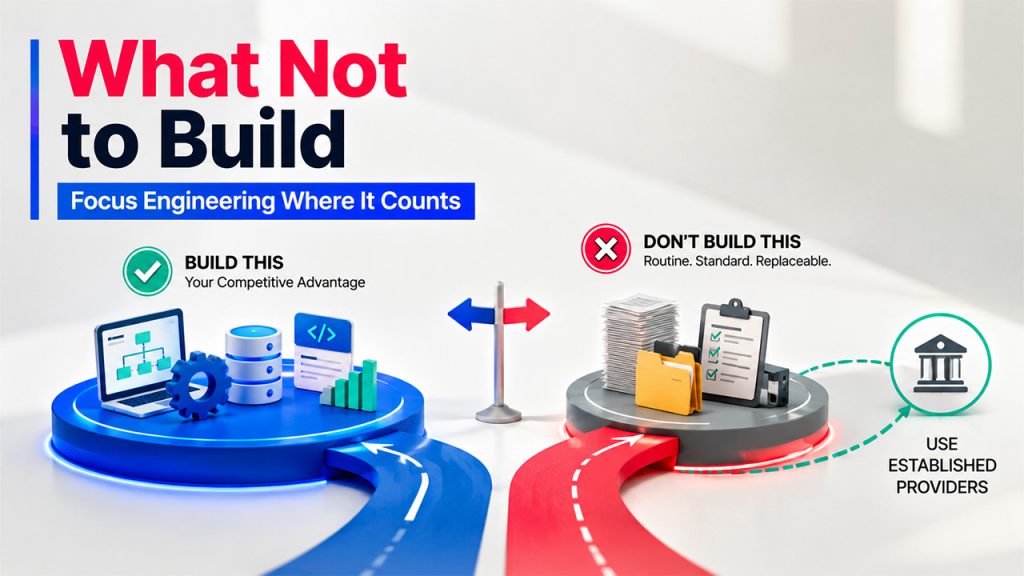 What not to build in custom software systems