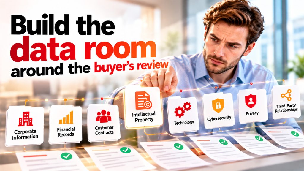 Build the data room around the buyer’s review