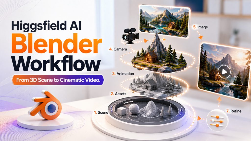 Higgsfield AI Blender Workflow