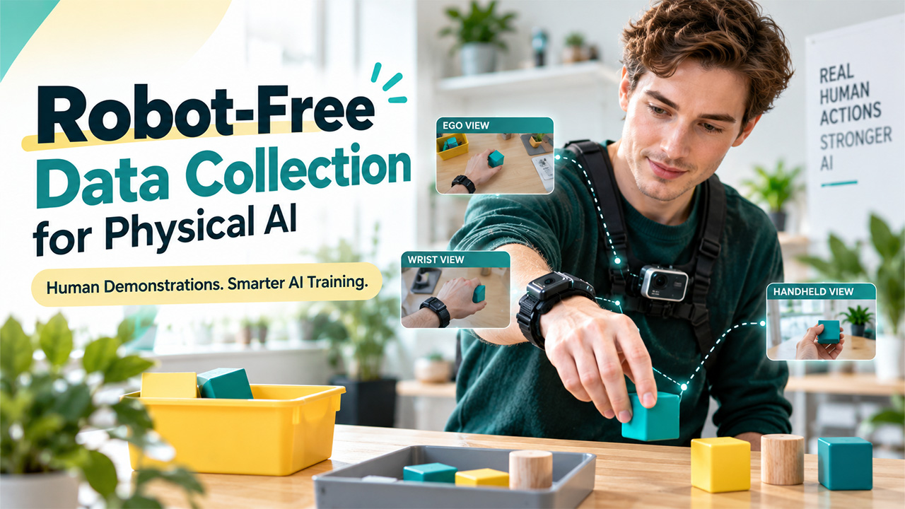 Robot-free data collection for physical AI