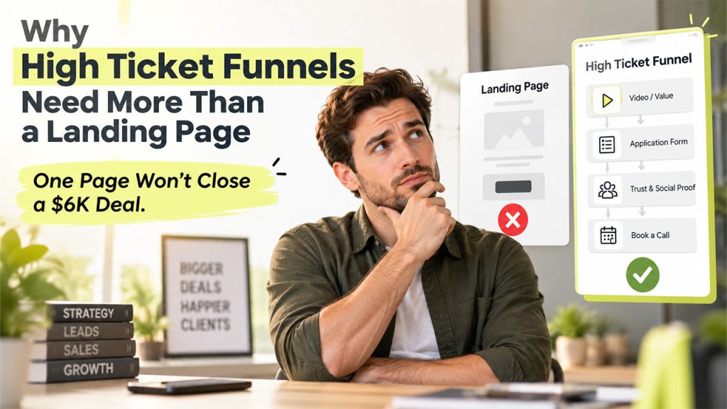 Why High Ticket Funnels Need More Than a Landing Page