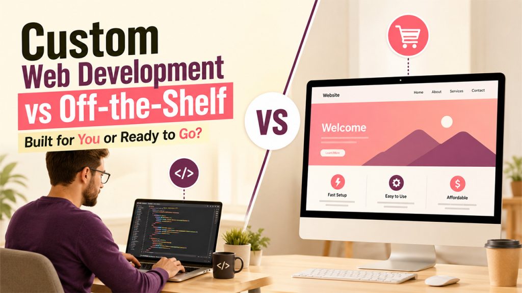Custom Web Development vs Off-the-Shelf Solutions comparison