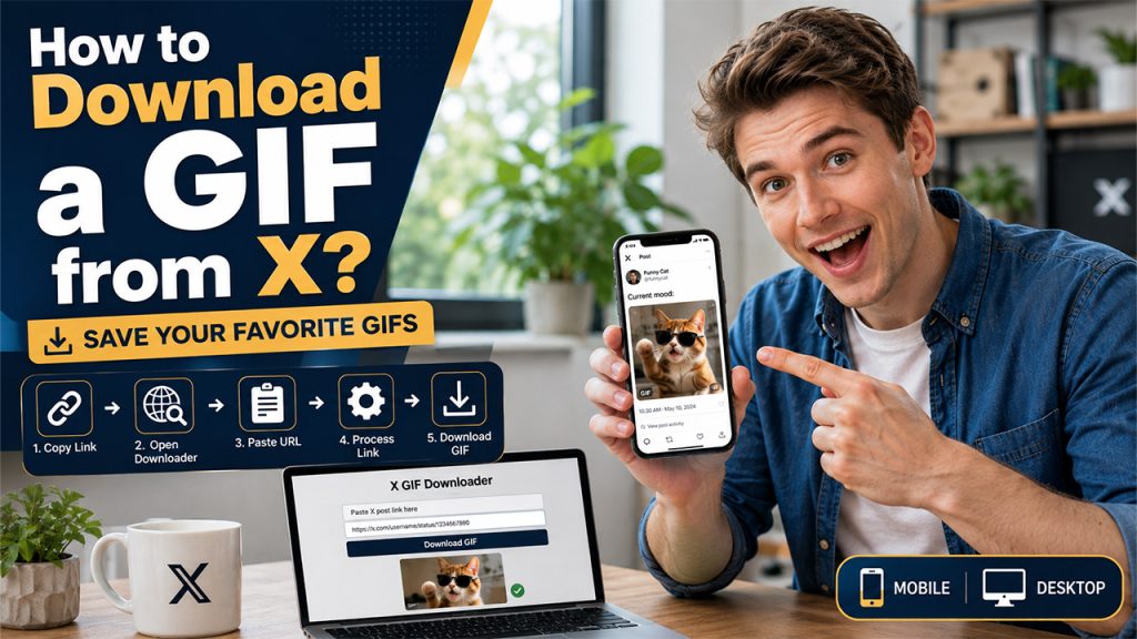 How to download a GIF from X using an X GIF downloader