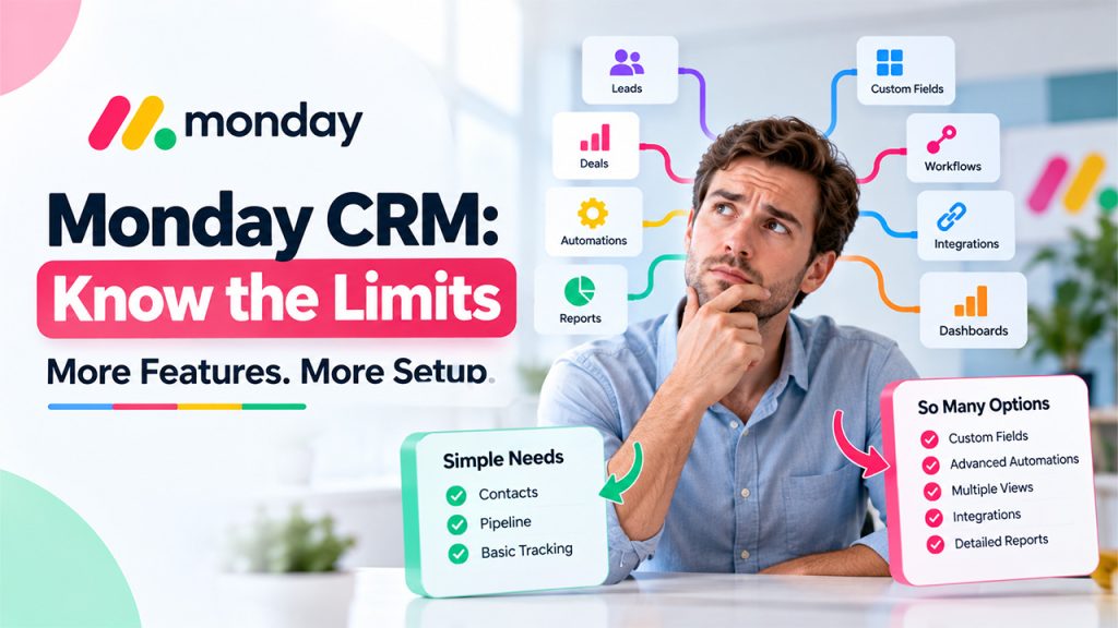 Monday CRM for suitable businesses and sales teams