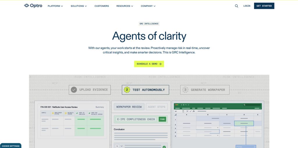 Optro SOC 2 compliance software for enterprise teams