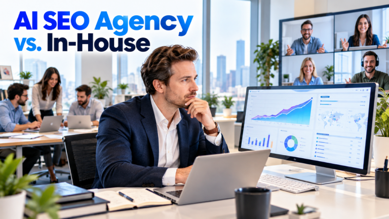 AI SEO Agency vs. In-House: Complete Leader’s Guide