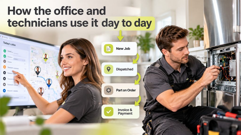 How the office and technicians use it day to day 