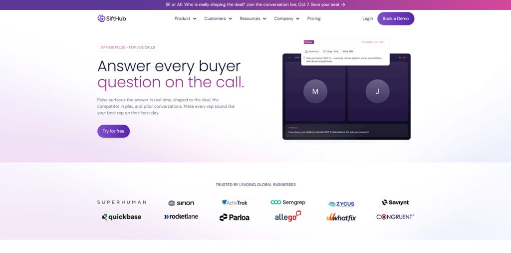 SiftHub Pulse