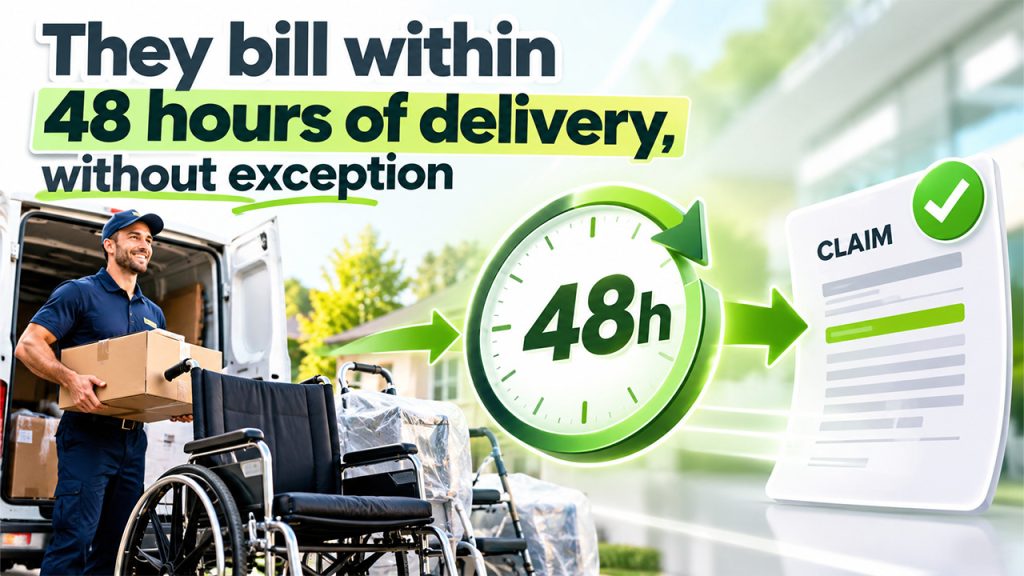 They bill within 48 hours of delivery, without exception