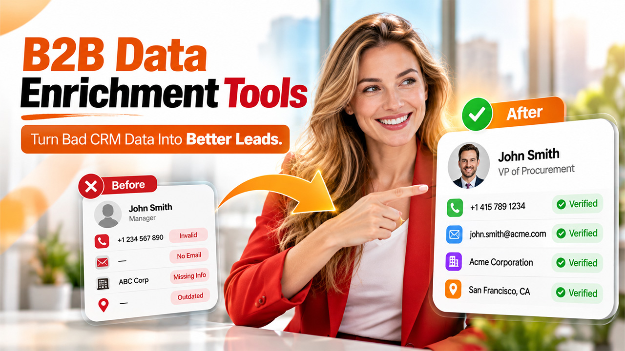 Best B2B Data Enrichment Tools for CRM Accuracy