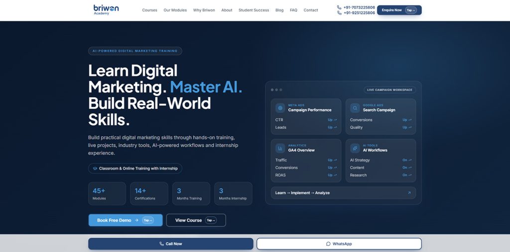 Digital Marketing Courses by Briwon Academy