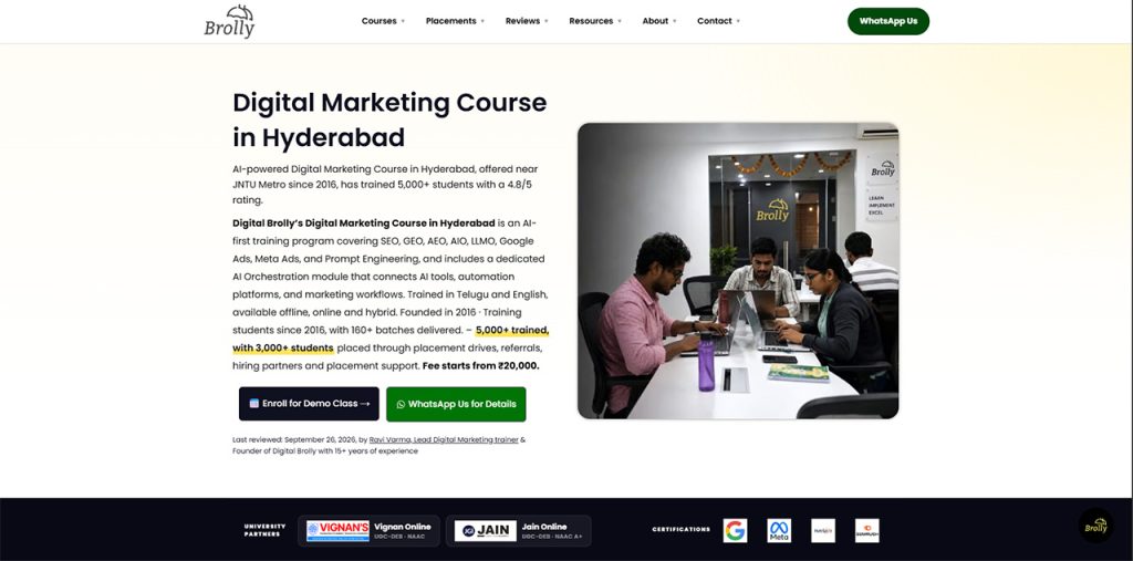 Digital Marketing Courses by Digital Brolly