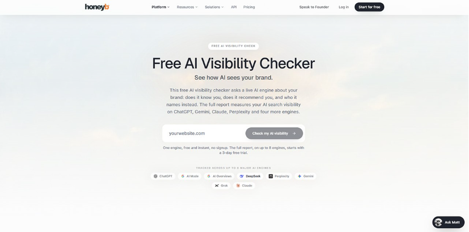 Honeyb, The Checker That Names the Brand That Beat You