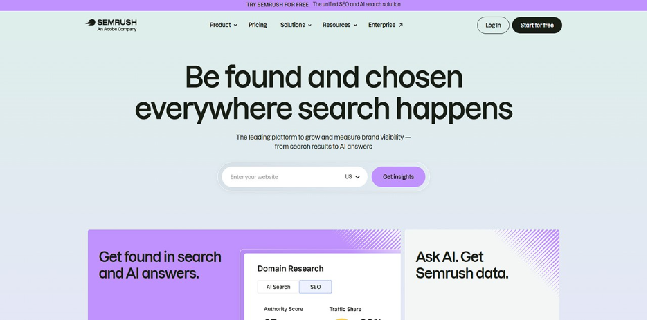 Semrush, generous if you already live there 