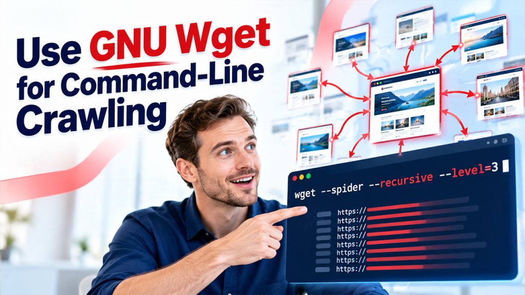 Link Extractor using GNU Wget for command-line website crawling
