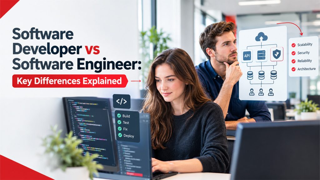 Software Developer vs Software Engineer key differences explained