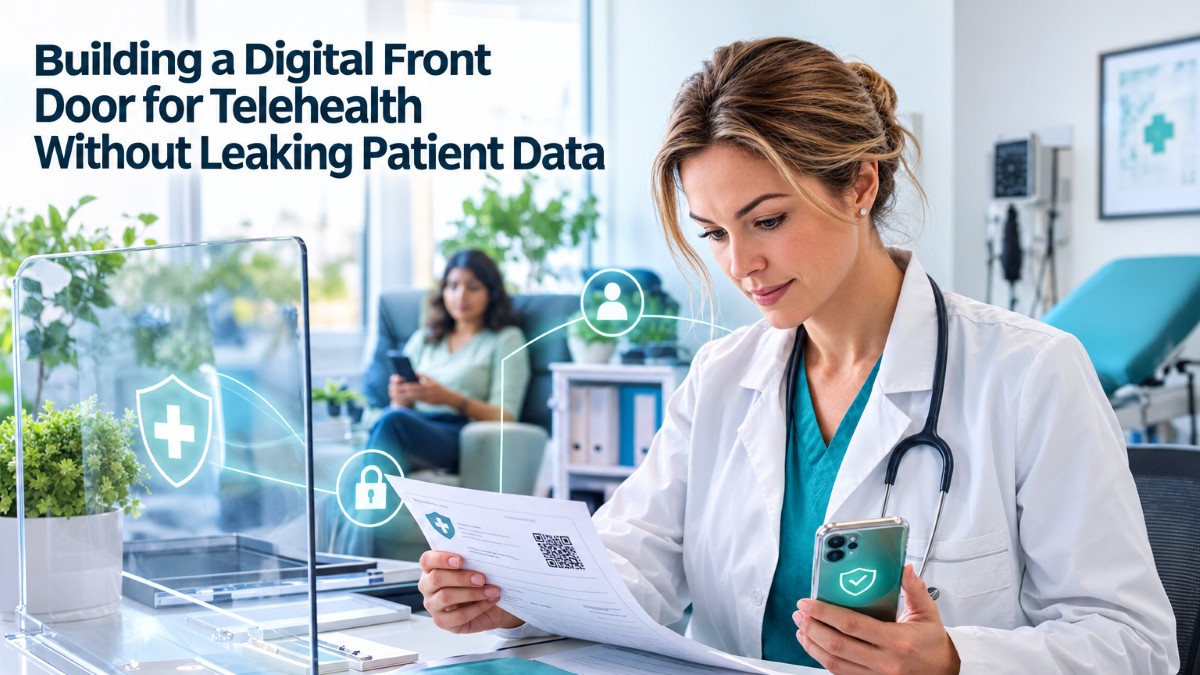 Telehealth data security with secure patient information handling and digital privacy